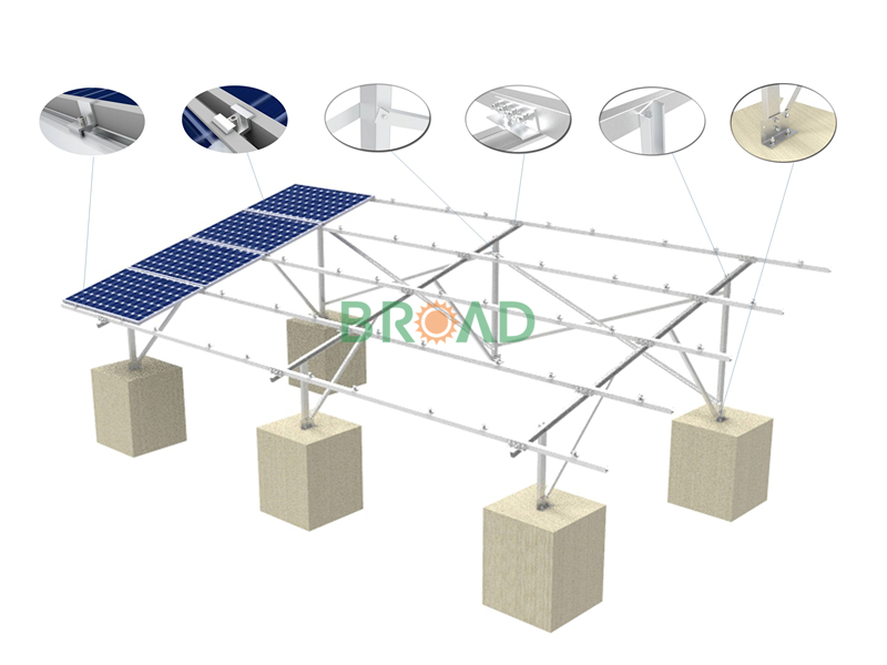 Solar PV plant mounting solution