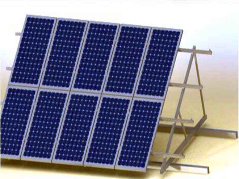 Roof solar aluminum tripod brackets